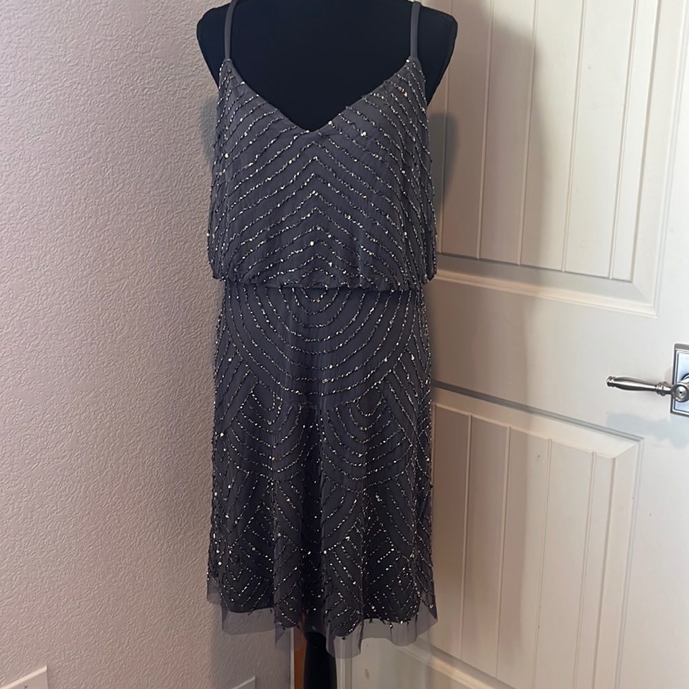 Adrianna Papell beaded dress